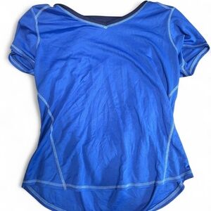 St. John's Bay Women's Vivid Blue Short Sleeve Tee